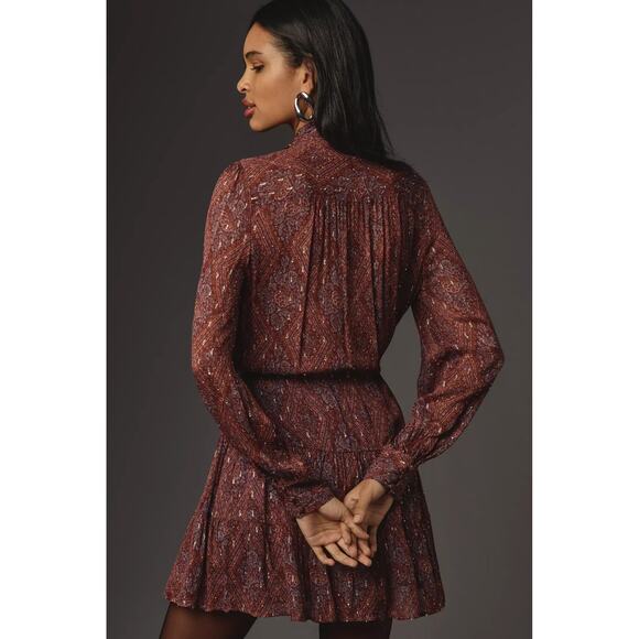 PAIGE CLEOBELLE LONG SLEEVE MINI DRESS - Picture 3 of 9